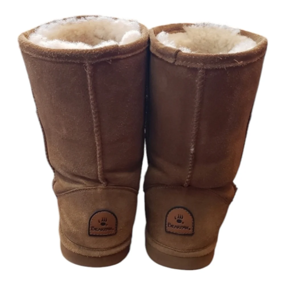 Bearpaw Cozy Tan Shepard Suede Leather Boots size‎ 9